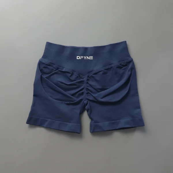 Dfyne Impact Shorts With Logo Low Ribbed Band Yoga Shorts Seamless Scrunch Bum Workout Gym Shorts Booty - Image 6