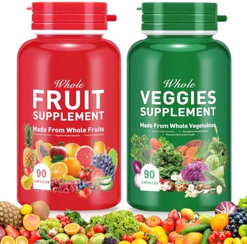 Balance Of Nature Fruit and Veggies Supplements – Enhance Immunity and Improve Gastrointestinal 60 days Supplies