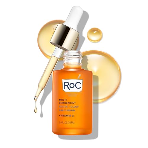 RoC Multi Correxion Revive + Glow 10% Active Vitamin C Serum – Brightening 1 oz Skincare Radiant