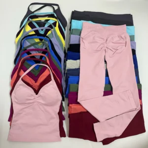 2 Pieces Set Impact Leggings Set Women Backless Tank Tops High Waist Scrunch Gym Suit Fitness Clothes Outfit Workout Yoga Set 2 Pieces Set Impact Leggings Set Women Backless Tank Tops High Waist Scrunch Gym Suit Fitness Clothes Outfit Workout Yoga Set