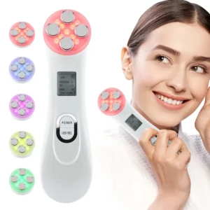 EMS Facial Lift Massager 5 Color LED Facial Beauty Device Microcurrent EMS Facial Lift Massager 5 Color LED Facial Beauty Device Microcurrent